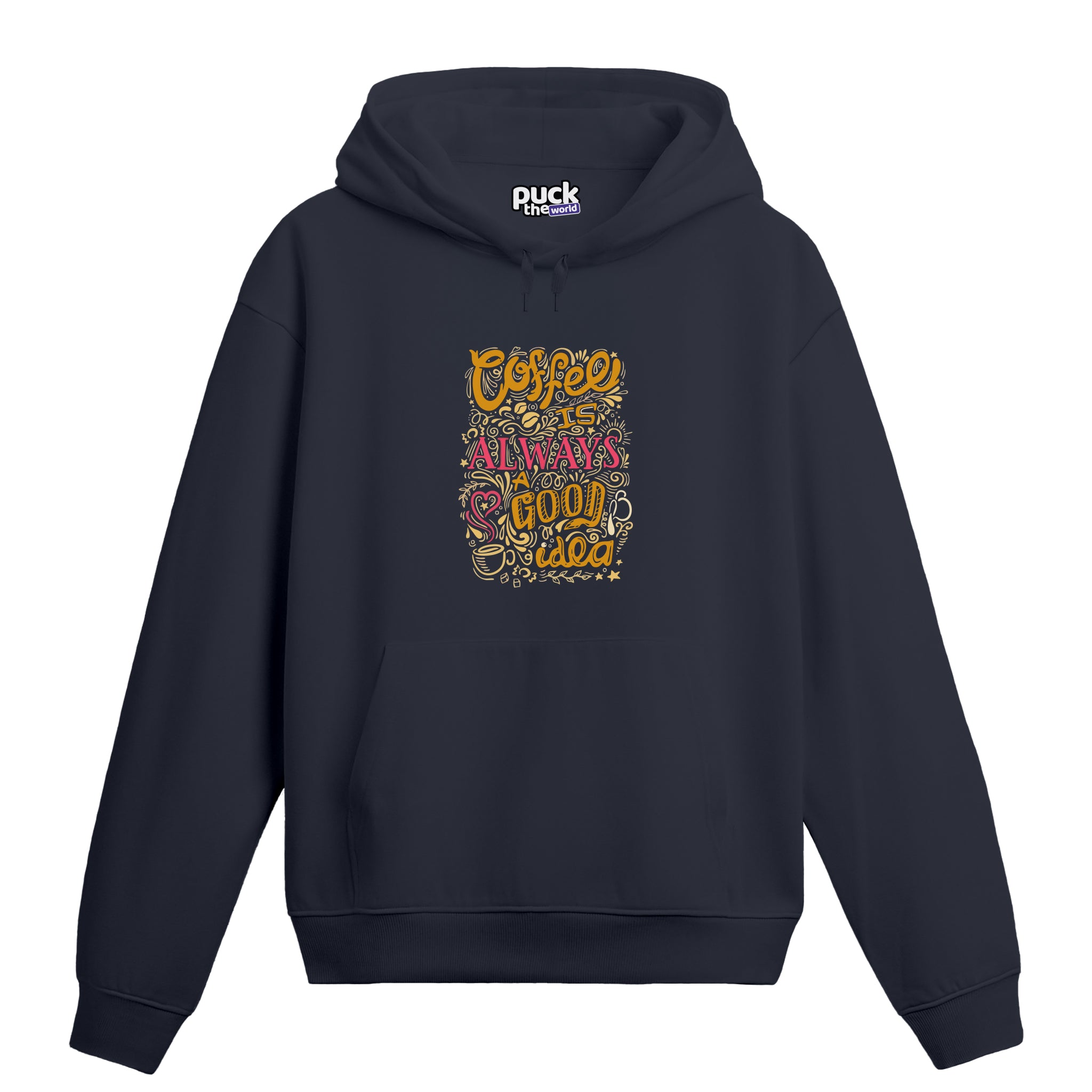 "Coffee Good Idea" - Lacivert Hoodie