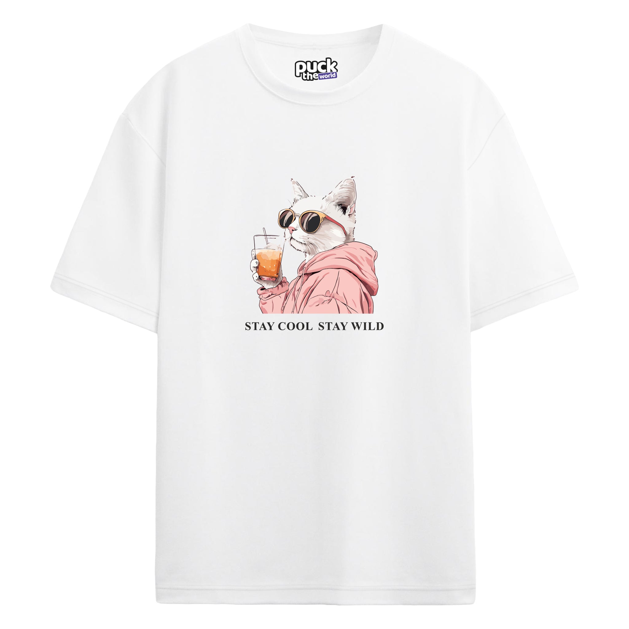 "Drunk Cat 2" - Oversize T-Shirt