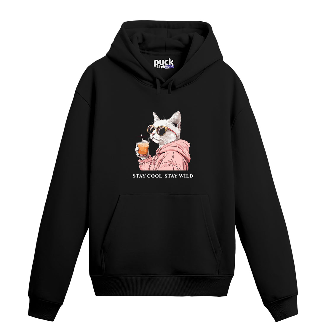 "Drunk Cat 2" - Hoodie