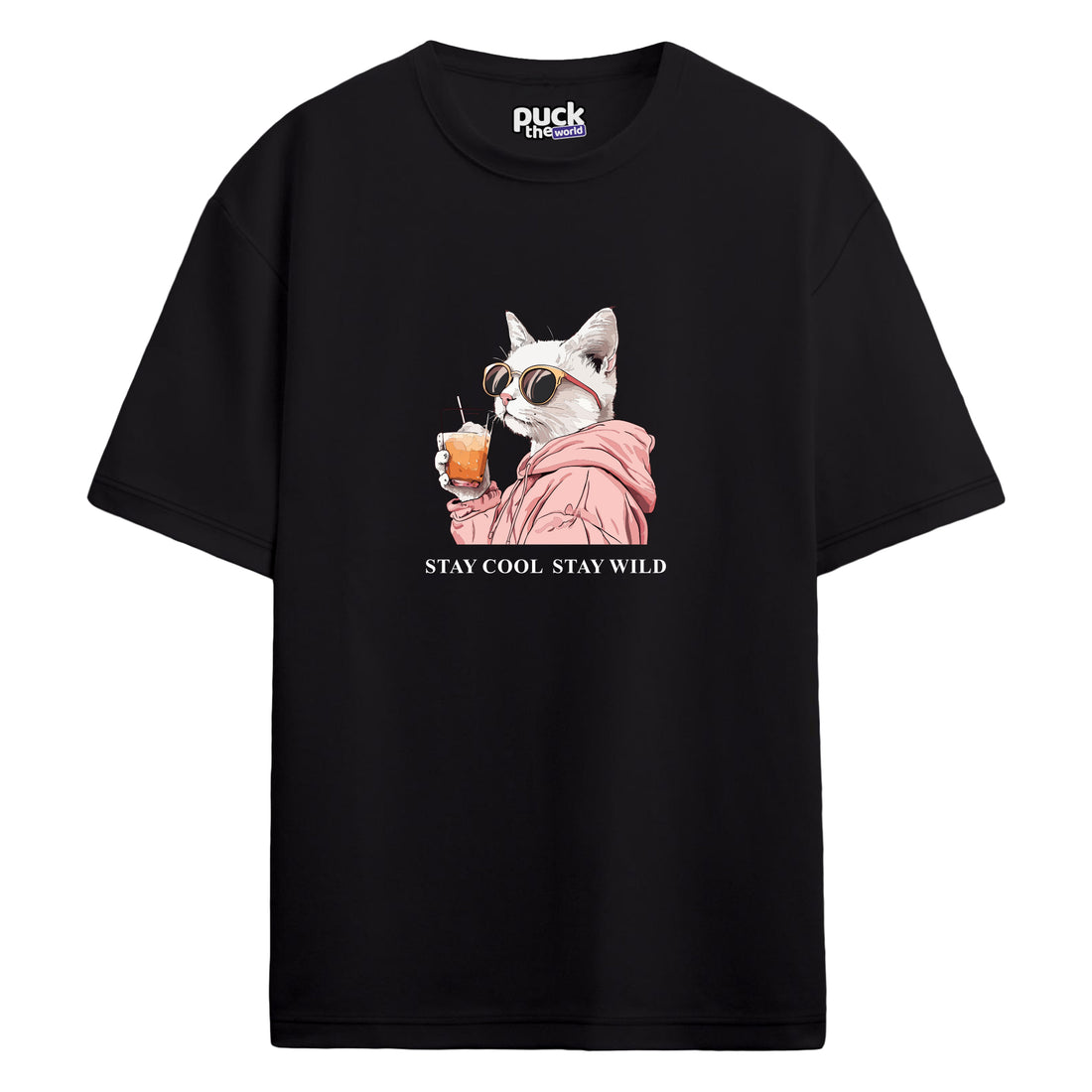 "Drunk Cat 2" - Oversize T-Shirt