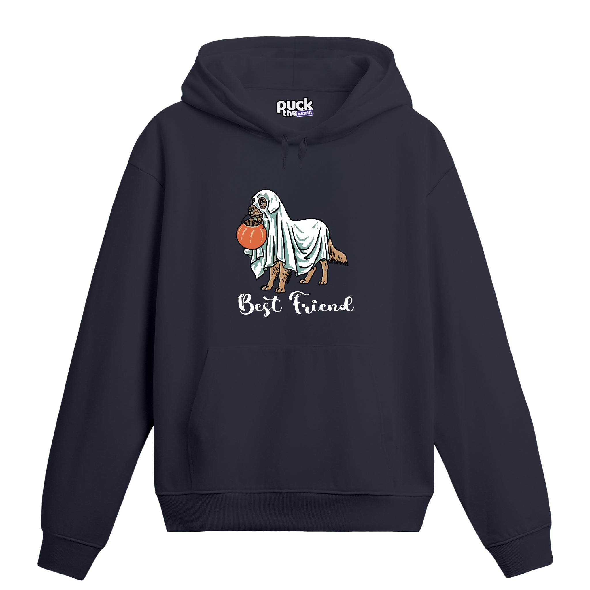 "Best Friend Golden" - Lacivert Hoodie