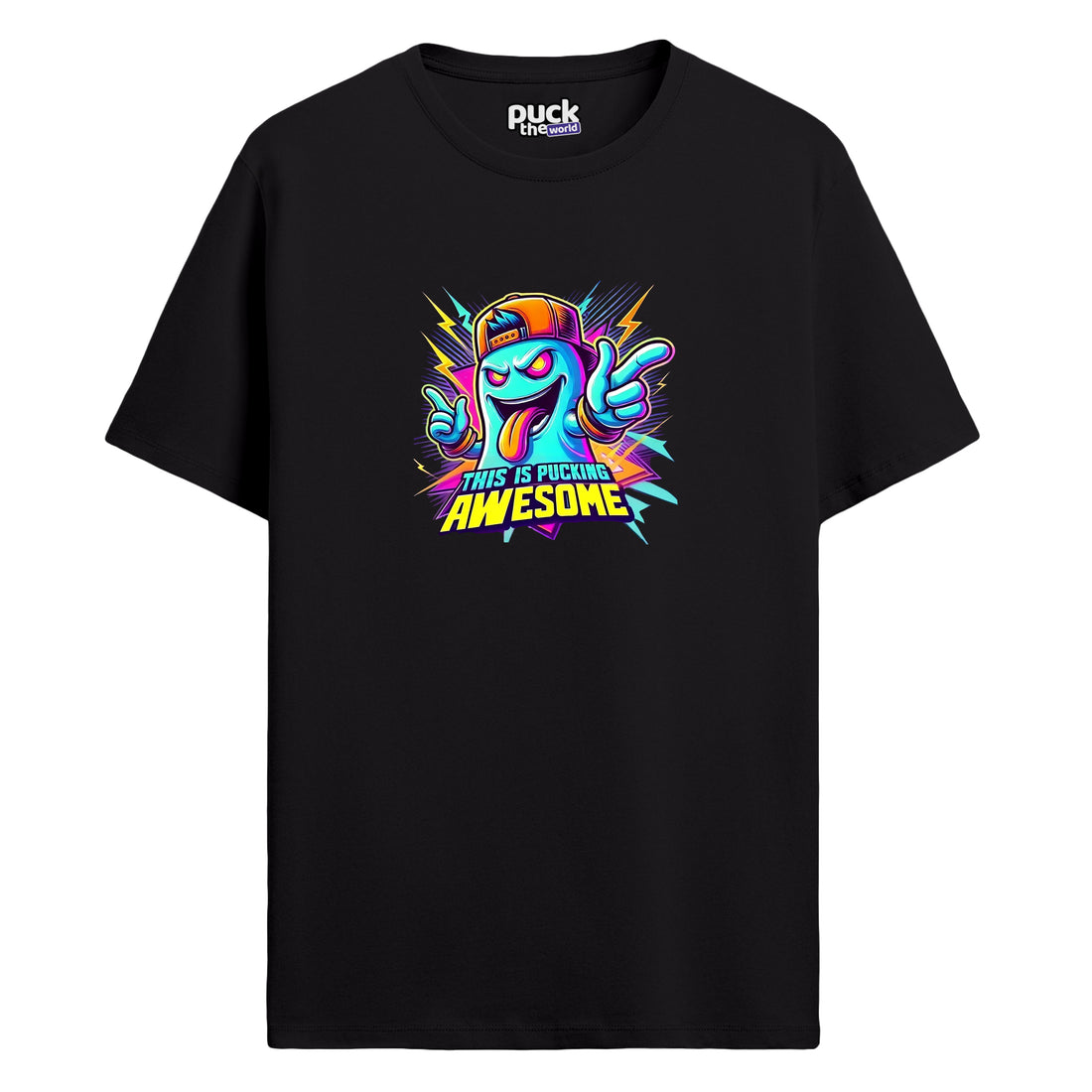 "This is Pucking Awesome Renkli" - Regular T-shirt